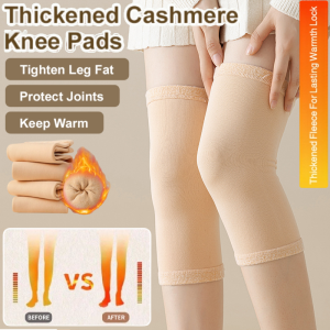 Long Over-the-Knee Thick Cashmere Knee Pads Extra-Long Warm Cashmere Knee Brace Anti Cold Comfort Soft Support