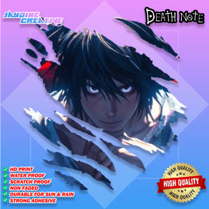 Death Note Anime-Inspired Vinyl Sticker (Scratch Design) - Indoor Outdoor Vinyl Sticker Waterproof & Non-Faded