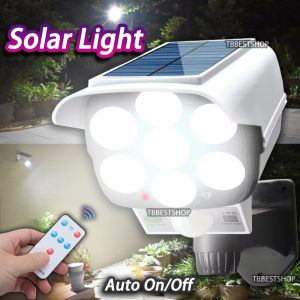 2000W Solar Light with Remote control Simulation CCTV lamp Solar Motion Sensor Wall Light Waterproof Solar led light