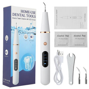 Ultrasonic Dental Scaler Plaque/Tartar Remover for Teeth Dental Calculus Remover Teeth Cleaning Kit with LED Light & 3 Adjustable Modes