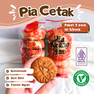 PAKET PIA BASAH CETAK 2 RASA KACANG HIJAU + KACANG HITAM