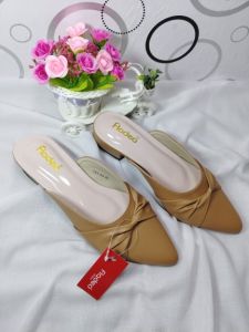Sepatu sandal wanita kekinian termurah/sandal wanita hak slip on 3cm lilit 03