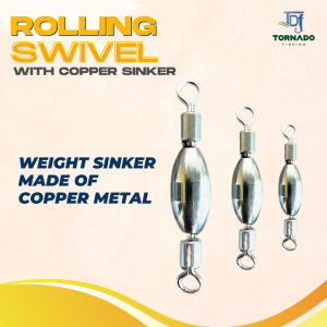 Tornado Fishing Rolling Swivel With Copper Sinker