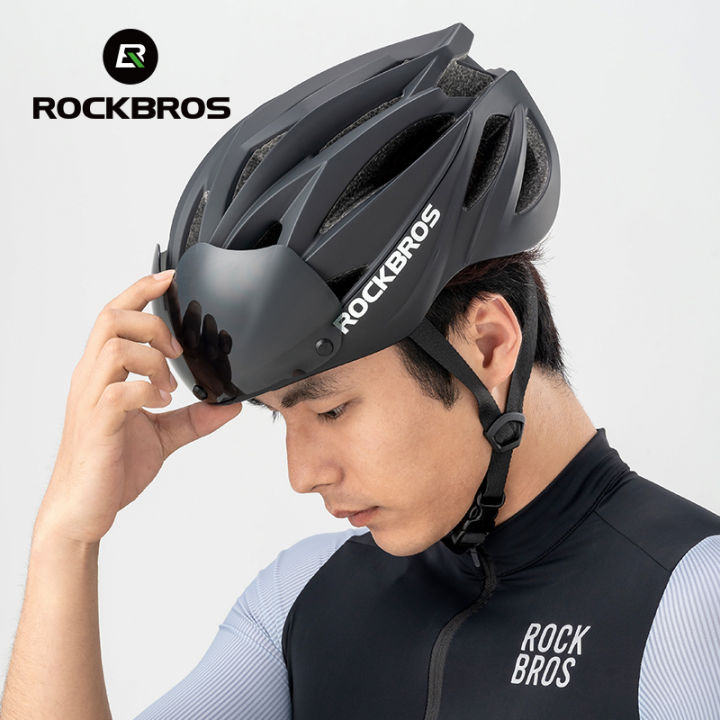 ROCKBROS%20Bicycle%20Helmet%20Aerodynamics%20Integrated%20Molding%20Bike%20Helmet%20Thickened%20Shell%20With%20Goggles%20Helmet%20Road%20Bike%20MTB%20Cycling%20Equipment%20-%20Image%207