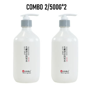 Renhe Ingenuity Combo 2 Dầu Gội Làm sạch Giảm gàu Làm dịu da đầu Kiểm soát dầu Giảm ngứa Thành phần thực vật 500gx2