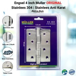 Engsel Pintu 4 Inch Stainlees Tebal Anti Karat