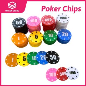 Poker Chips Set Board Chips Token Poker Game Chips Party Table Game Accessories Supply (O Mega)