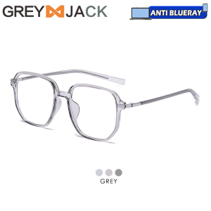 Grey Jack Kacamata Antiradiasi Blueray Model Kotak Besar Bahan TR90 Fashion Laki-laki dan Wanita Bisa Minus Baru 9090