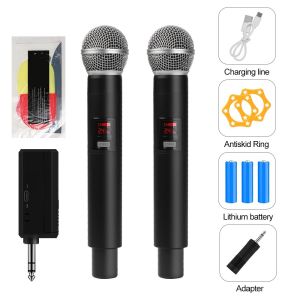 Loa bluetooth không dây Đa Chức Năng Với 2 Microphone RGB Xách Tay Music Player máy Karaoke Cho Trẻ Em Nhà Quà Tặng