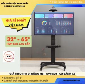 Giá Treo Tivi Di Động NB - AVF1500 [ Phù hợp màn hình 32"-65" ] - Model 2020 [ HÀNG CHÍNH HÃNG ]