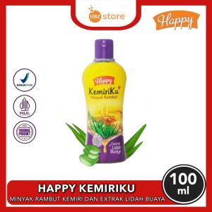 Happy KEMIRIKU Minyak Rambut Vitamin E & Ekstrak Lidah Buaya 100ml