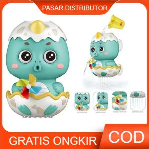 Mainan Anak 8305 DINOSAUR WATER TOYS BATHING Mainan Pancuran Dino Baby Shower Toy Water Play Dinding