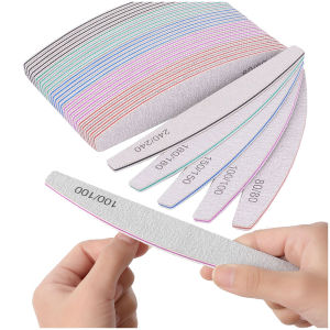 [Charming Women] Dũa Móng Tay Chuyên Nghiệp Giấy Nhám Dũa Móng Dày Chắc Dụng Cụ Làm Móng Tay Chà Nhám Dụng Cụ Làm Móng Hình Bán Nguyệt