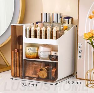 STON Makeup Beauty Storage Box Organizer With Lid Cosmetic Rack Drawe Lipstick Shower Storage Box