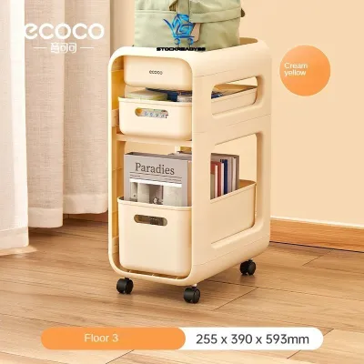 SR99. ECOCO Desktop Multipurpose Multi Layer Storage Floor Trolley Storage Cabinet Storage Box With Wheels