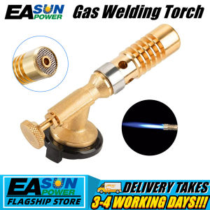 Portable Gas Torch Butane Gas Welding Torch Cooking Blow Torch Copper Gun Torch Butane Lighter Heating Welding Ignition Lighter