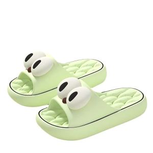 【Free Shipping】WomenS Outdoor Sandals Eva Home Use Indoor Non-Slip Thick-Soled Bathroom Slippers For Summer MenS