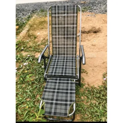 GHẾ BỐ XẾP CÓ VĨ GÁC CHÂN - ĐỦ CHẤT LIỆU KHUNG VÀ BẠT PHỦ
