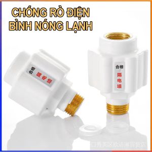 Bộ 2 cái Van chống giật bình nóng lạnh. Thiết bị chống rò rỉ điện an toàn cho máy nóng lạnh loại tốt zen đồng