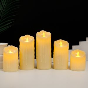 Lilin LED Elektrik / Electric Smokeless Candle MELTING API BERGOYANG 5-15CM