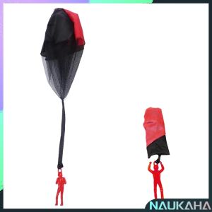 Nau.K Hand Throwing Parachute Kids Toy Red Black/Blue Black/Orange Black/Camouflage Green/Camouflage Brown/Camouflage Blue ABS polyester fabric Length 48cm Diameter 43cm Kids Outdoor Play Sport Educational Toys