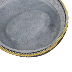 Travel Watch CaseSingle Watch Box with Zippers for Storage Cushioned Round Portable Watch Case for Wristwatches