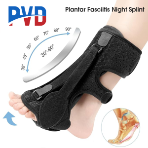 PVD 1PCS Plantar Fasciitis Support Night Splint with Soft Memory Foam Pad for Achilles Tendonitis Relief Heel Arch Ankle Pain Support Men and Women