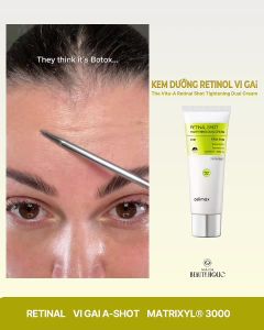 KEM DƯỠNG RETINAL VI GAI CELIMAX THE VITA-A RETINAL SHOT TIGHTENING DUAL CREAM 50ML HÀN QUỐC - 19666 - Hiệu quả gấp nhiều lần Retinol thông thường nhờ rút ngắn bước chuyển hóa giúp săn chắc da cải thiện nếp nhăn và thu nhỏ lỗ chân lông rõ rệt.