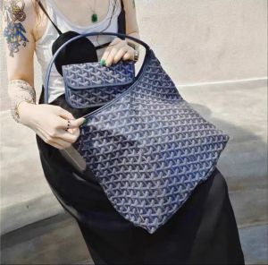 Goya Dog Tooth hobo Classic Zipper Single Shoulder Handbag tote Large Capacity Printed Versatile Shopping Bag