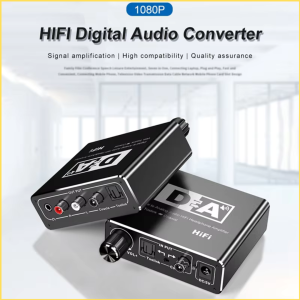 PROMO Konverter TV Digital to Analog Audio DAC Audio HiFi Coaxial Toslink ke 3.5mm AUX RCA - AV-C6