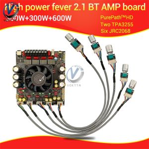 ZK-AS21P 2.1 Channel Power Audio Stereo Amplifier Board Bass AMP 300W+300W+600W Fever High Power Amplifier Chip TPA3255 * 2