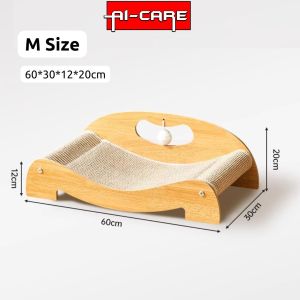 Cat Scratcher Board Cat Sofa Bed U Shape Scratch Board Corrugated Scratching Board Pad Cat Toy Papan Calar Kucing