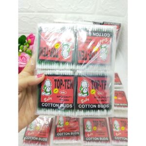Cotton buds 3 baris DEWASA BABY kapas korek kuping isi 12 set