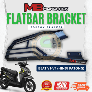 Honda Beat V1-V4 (Tubo Style) Flat Bar MB Monorack Topbox Bracket for Motorcyle