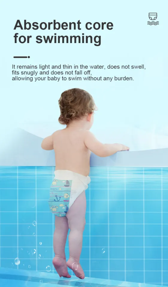 KUCHAR 3/10PCS Uber Bear Disposable Swimming Diaper For Baby Boys