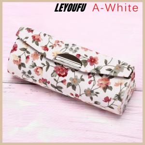 LEYOUFU Lipstick Case Retro Embroidered Holder Flower Design With Mirror Packaging Box