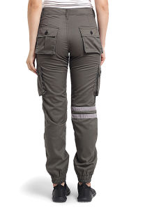 CBR Six ISC 387 - Celana Panjang Cargo Jogger Wanita Warna Abu