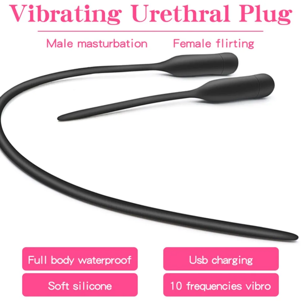 Privacy]10 Frequency Urethral Vibrator Catheter Penis Plug Sex Toy For Men  Vibrating Urethral Plug Penis Insertion Urethra Sound Dilator sex toy |  Lazada PH