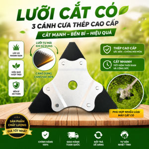 Lưỡi Cắt Cỏ 3 Cạnh Lưỡi Cắt Cỏ Tam Giác Có Răng Cưa Cao Cấp Hợp Kim SK5 Siêu Cứng Bền Bỉ