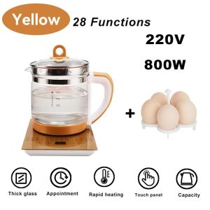 1.8L Health Pot Electric Kettle Multi Cooker 28 Functions Multifunction Food Grade Glass Jug Soup Pot Boiler 养生壶