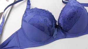 ชุดชั้นในเซ็กซี่ขนาดใหญ่ใหม่ ยกทรง DEF Cup ลูกไม้โบว์ ชุดชั้นในขนาดใหญ่ลึก V หรูหรา Brasilia สำหรับผู้หญิง