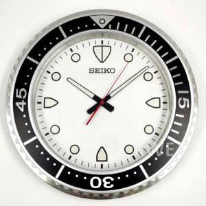 100% ORIGINAL SEIKO Lumibrite Diver Quiet Sweep Analogue Wall Clock QXA849 (QXA849A QXA849K QXA849S) [Jam Dinding]