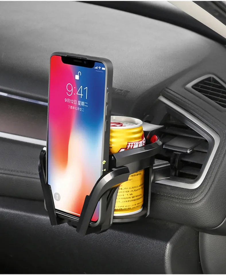 Universal Car Cup Holder Car Air Outlet Mobile Phone Holder Multifunctional  Storage Bracket Beverage Holder