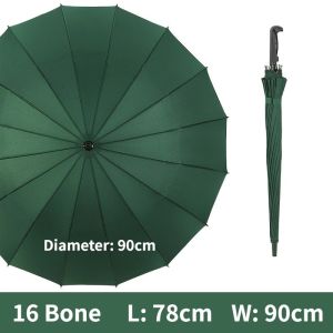 Auto Open UV Golf Umbrella Big Size 16 Bones Windproof Rain Vented Umbrella Payung Hujan Besar