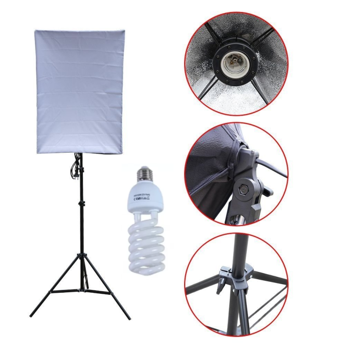 Photo Studio Equipment Photography Softbox Lighting Kit 50x70CM