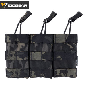 IDOGEAR Small Steel Scorpion   Military Enthusiast Triple Layer Clip Bag with Top Opening 5.56 Quick Release Tactical Vest Front Panel Bag