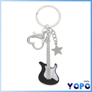 YoPo Creative Mini Musical Instruments Guitar Keychain Keyring Women Men Gift