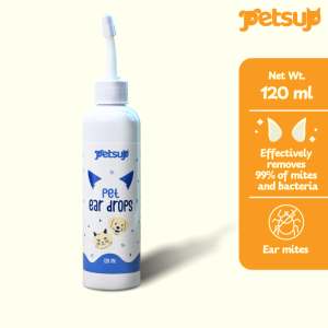 Petsup Pet Ear and Eye Drops for Dogs and Cats Gentle Cleaning Solution for Earwax and Dirt Removal Helps Prevent Infection Soothes Irritation and Promotes Healthy Eyes and Ears