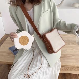 กระเป๋าหนัง ขนมปังไข่ดาว น่ารักสุดๆ แถมพวงกุญแจ (ขอคละแบบ) code 7641