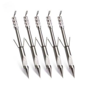 AP AIMAYAPET 5PCS Fish Dart Stainless Steel Near Water Plum Blossom Shark-hunting Dart Outdoor Fish Shooting Dart